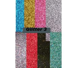 Hotfix Buegelfolie Glitter Folie Farb Mix (3) 8 x 20cm x 5cm Far